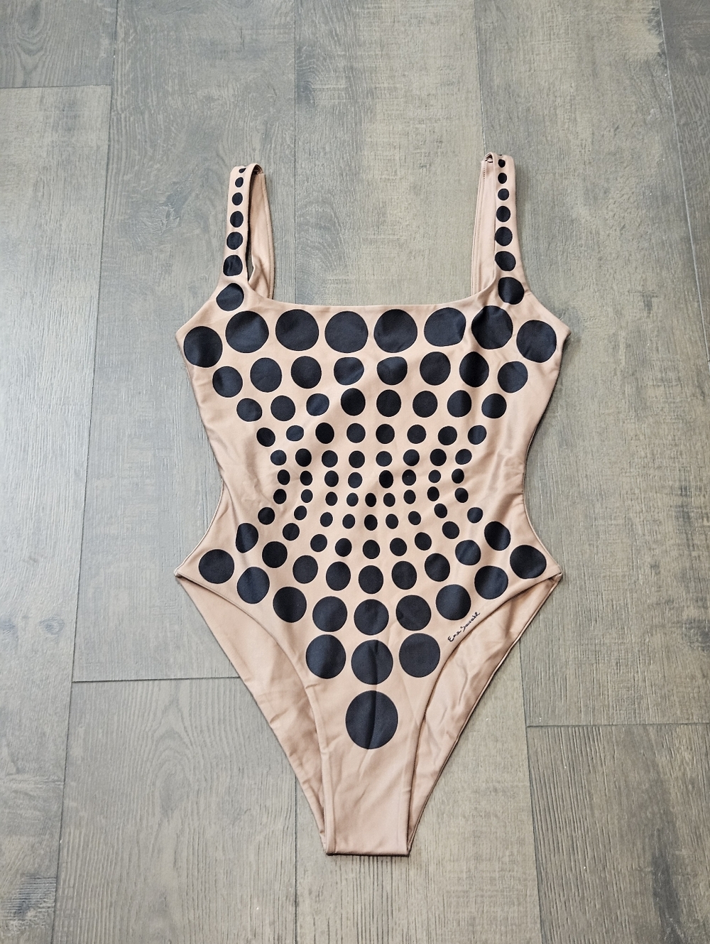 Ema Savahl - Ender Bubbles Nude/Black One-Piece (Print)